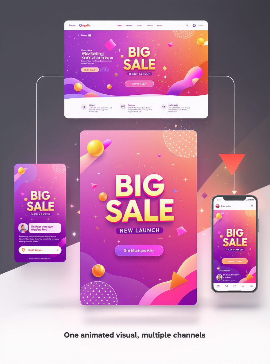 Campaign key visual template